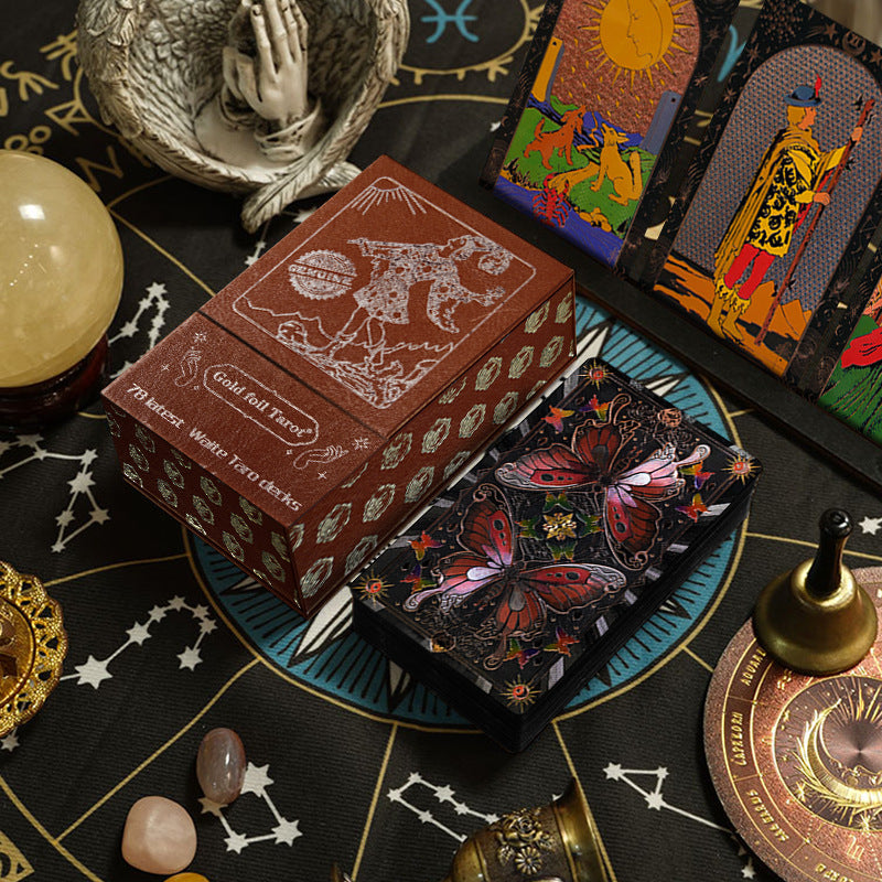 Vintage Tarot Card Deck with Storage Box Divination Cards