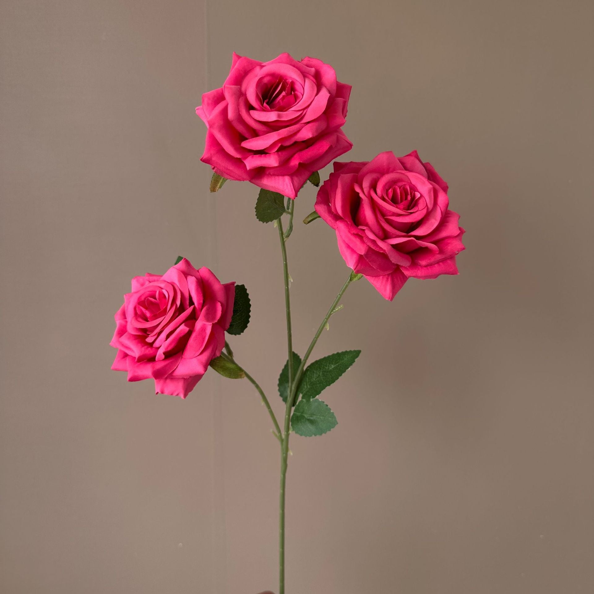 Valentine’s Day 3 Head Faux Rose Bouquet Wedding Decor
