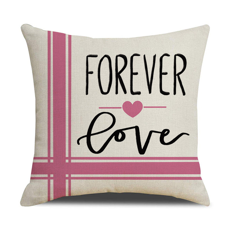 Valentine Gnome Pillow Covers Set Love Print Sofa Decor
