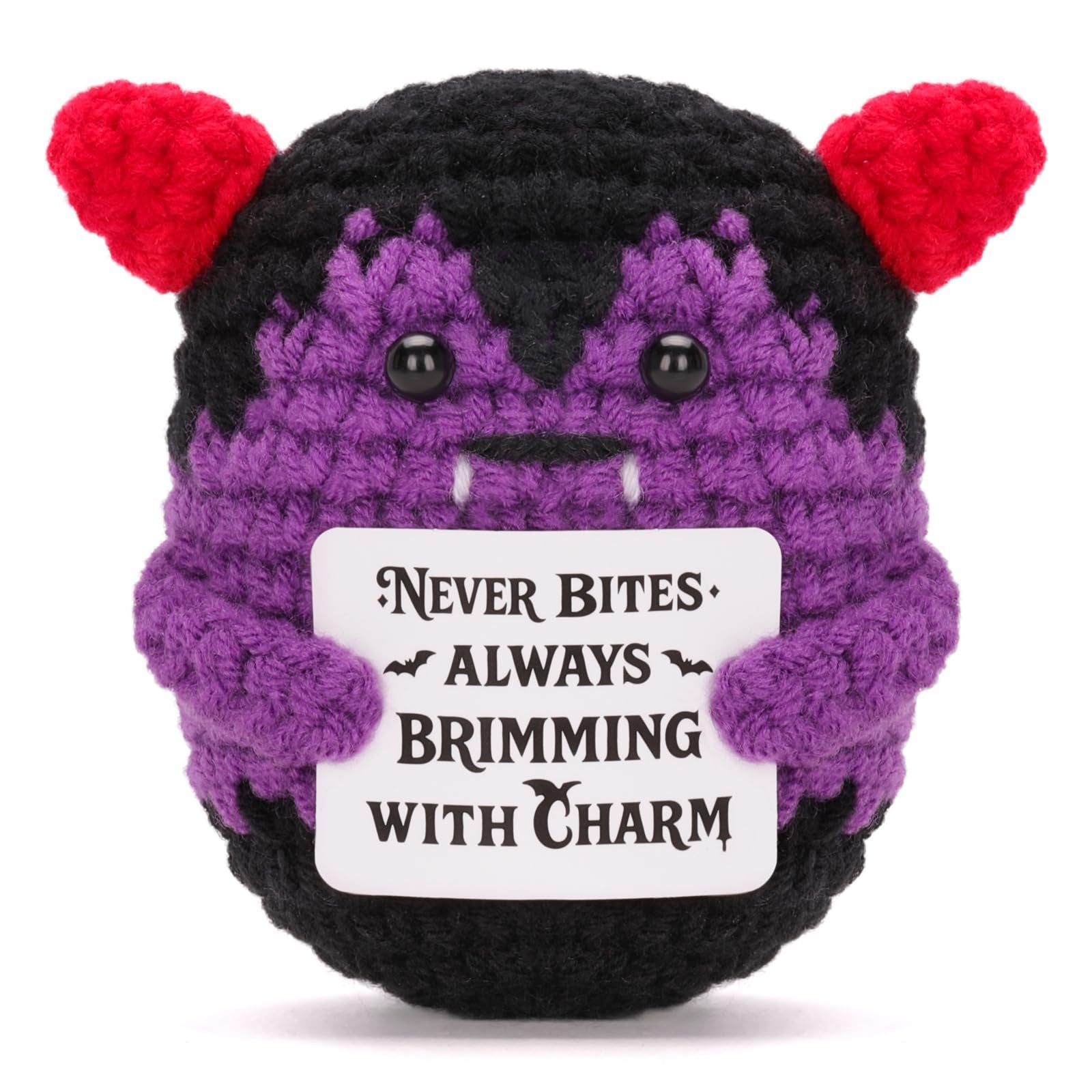 Handmade Crochet Vampire Plush Doll Halloween Decor Gift