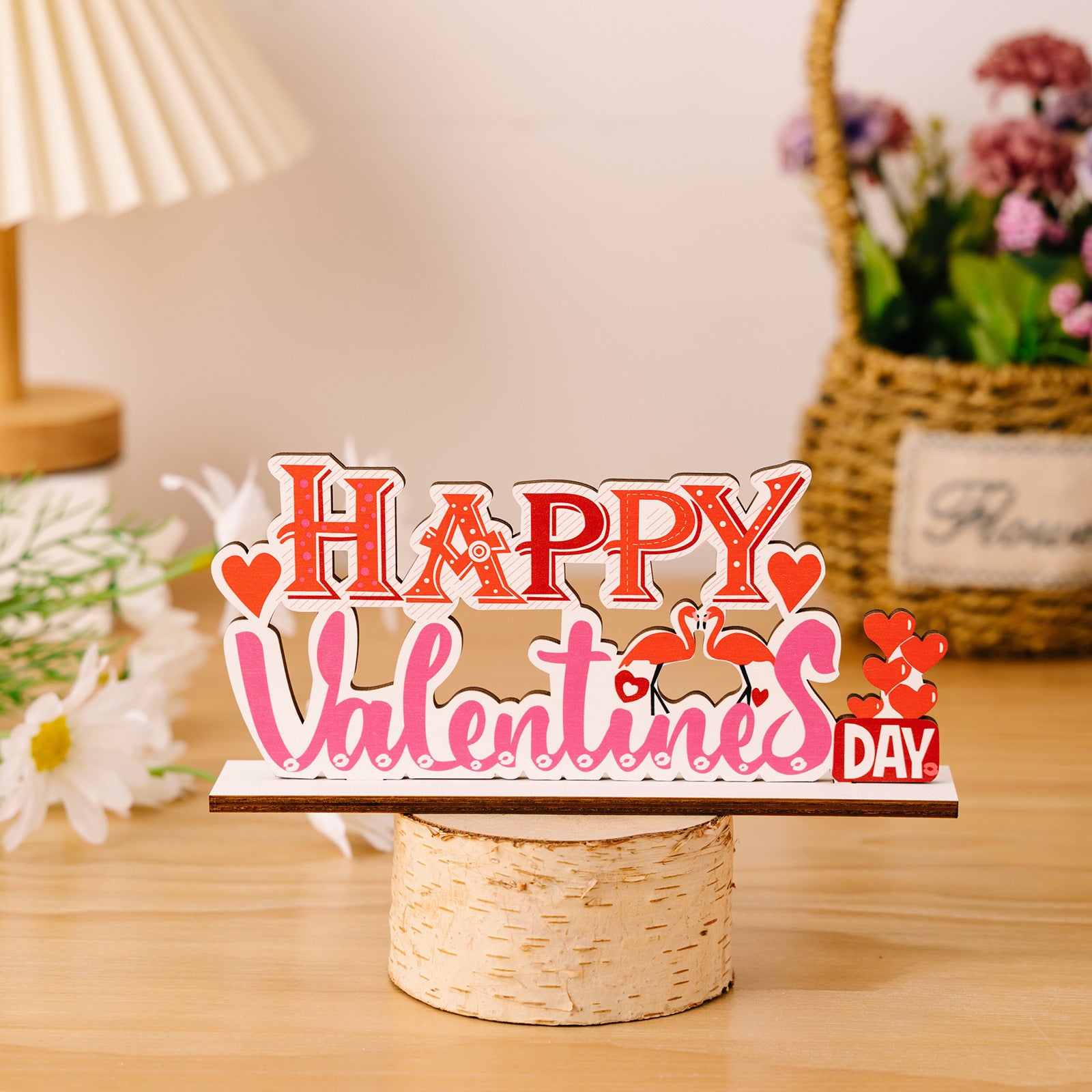 Valentine’s Day Wooden LOVE Table Decor Romantic Display