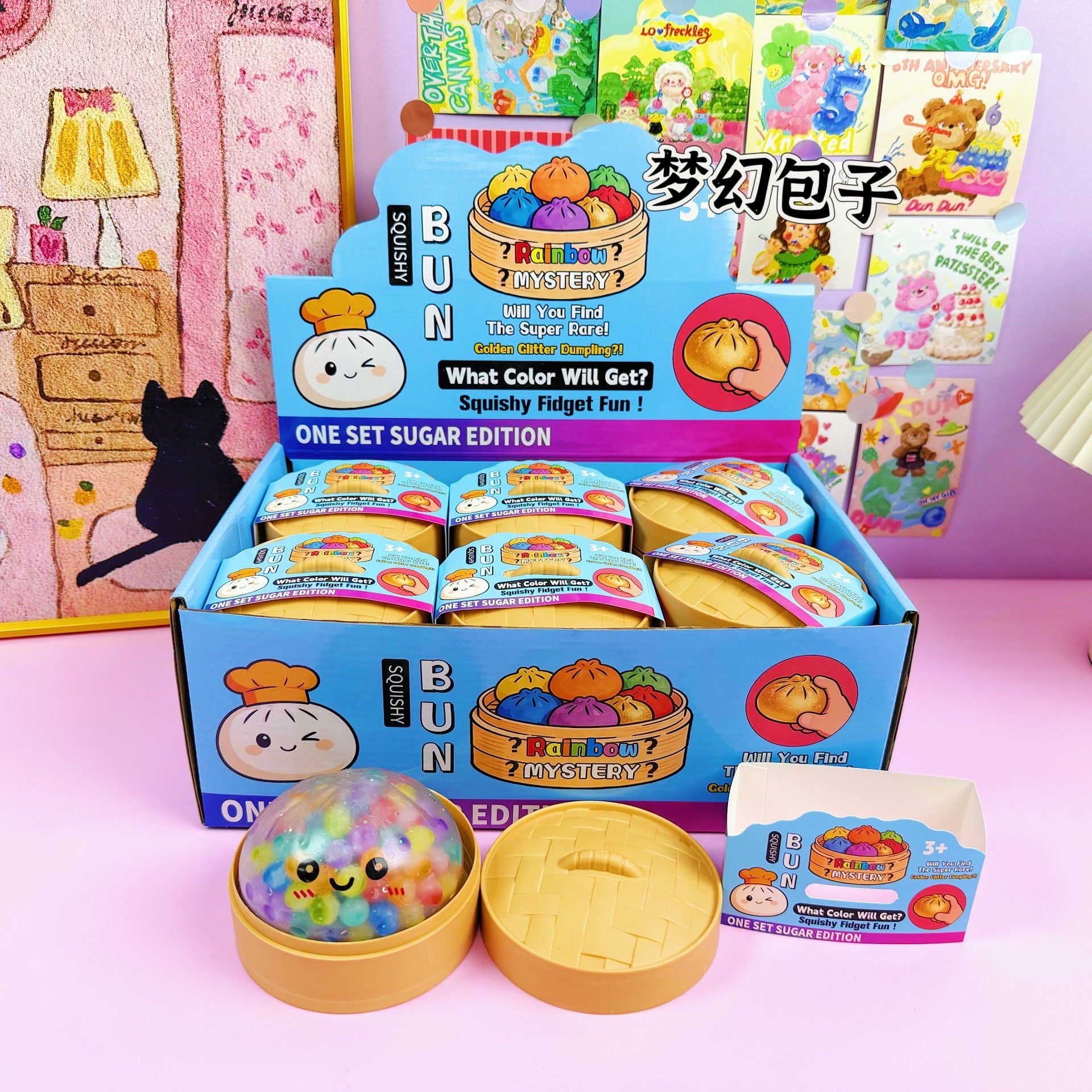 Bead Filled Dumpling Shape Squishy Slow Rising Stress Toy
