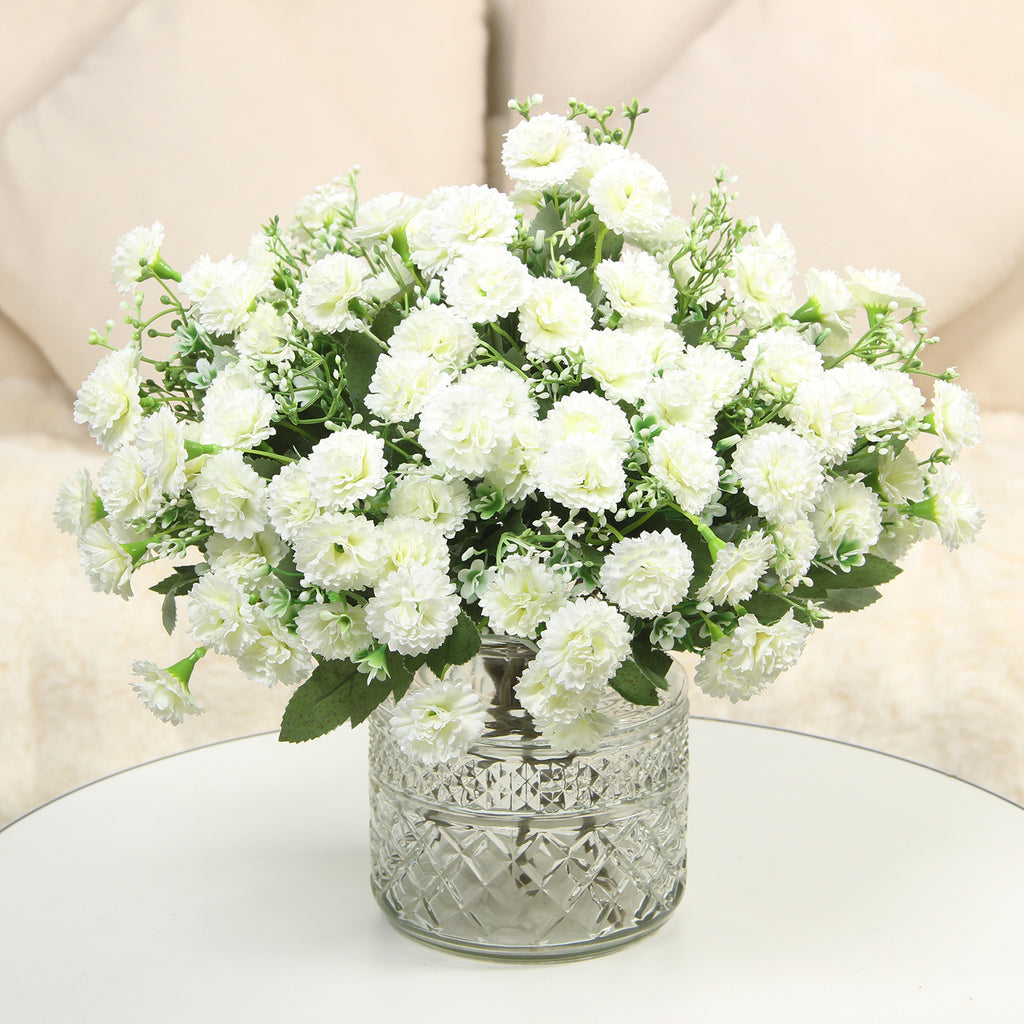 Silk Flower Bouquet Faux Floral Decorative Accent