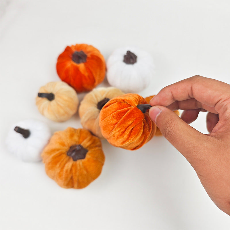 Mini Plush Pumpkin Fall Harvest Seasonal Decor