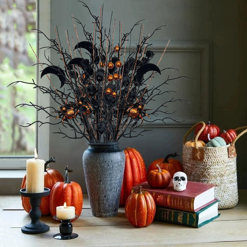 Halloween Black Branch Decorative Stem for Vase