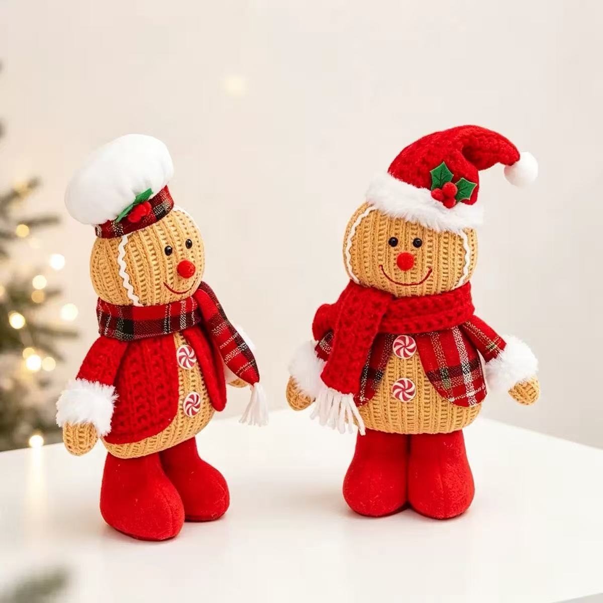 Gingerbread Man Figure Christmas Tabletop Decor
