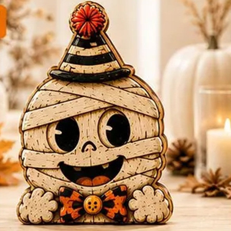 Halloween Ghost Wooden Tabletop Decoration Home Decor