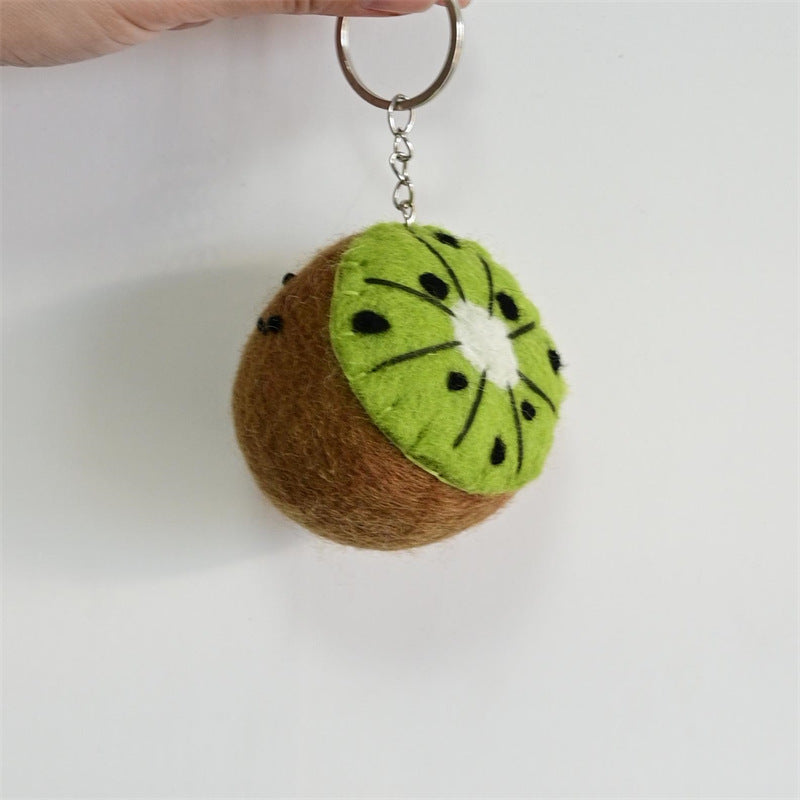 Handmade Felt Fruit Vegetable Keychain Bag Charm Ornament