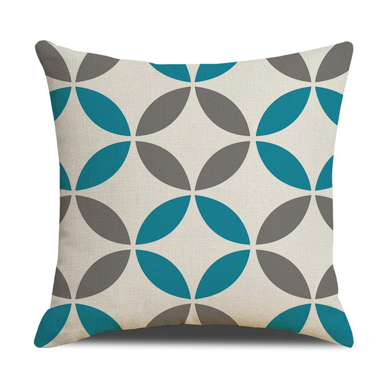 Nordic Geometric Linen Throw Pillow Cover for Home Decor