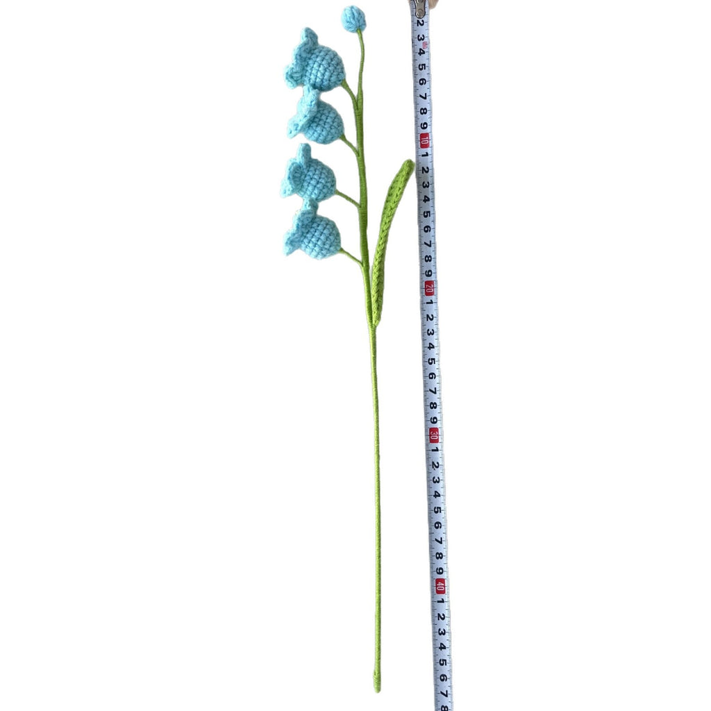 Handmade Crochet Lily of the Valley Stem Floral Decor