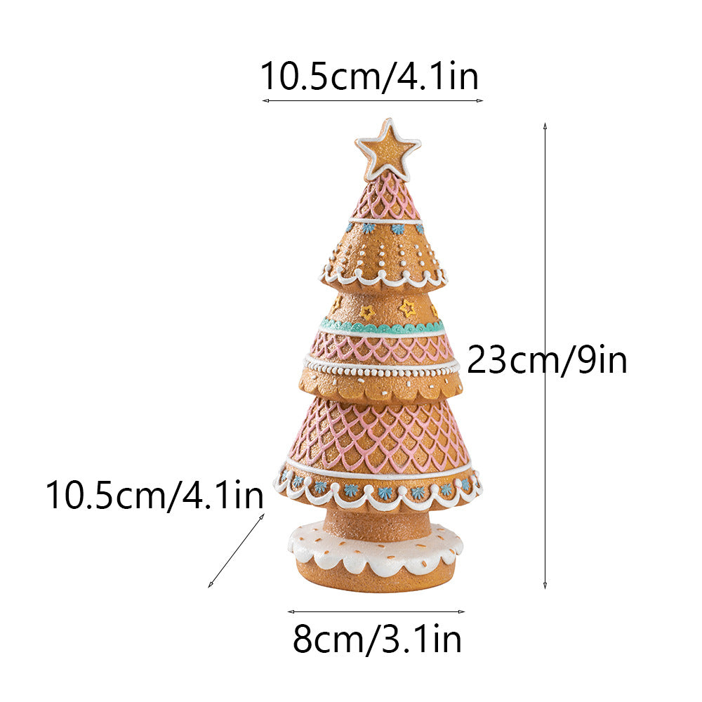Gingerbread Christmas Tree Tabletop Holiday Decor