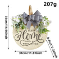 Farmhouse Welcome Front Door Wreath Hanging Decor