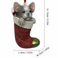 Resin Animal Stocking Christmas Ornament Holiday Decor