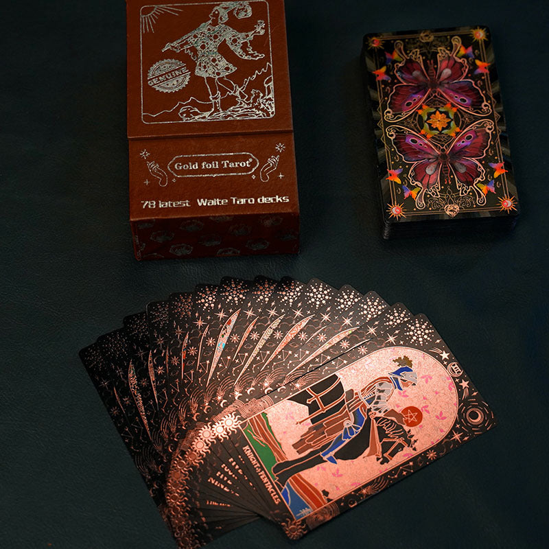 Vintage Tarot Card Deck with Storage Box Divination Cards