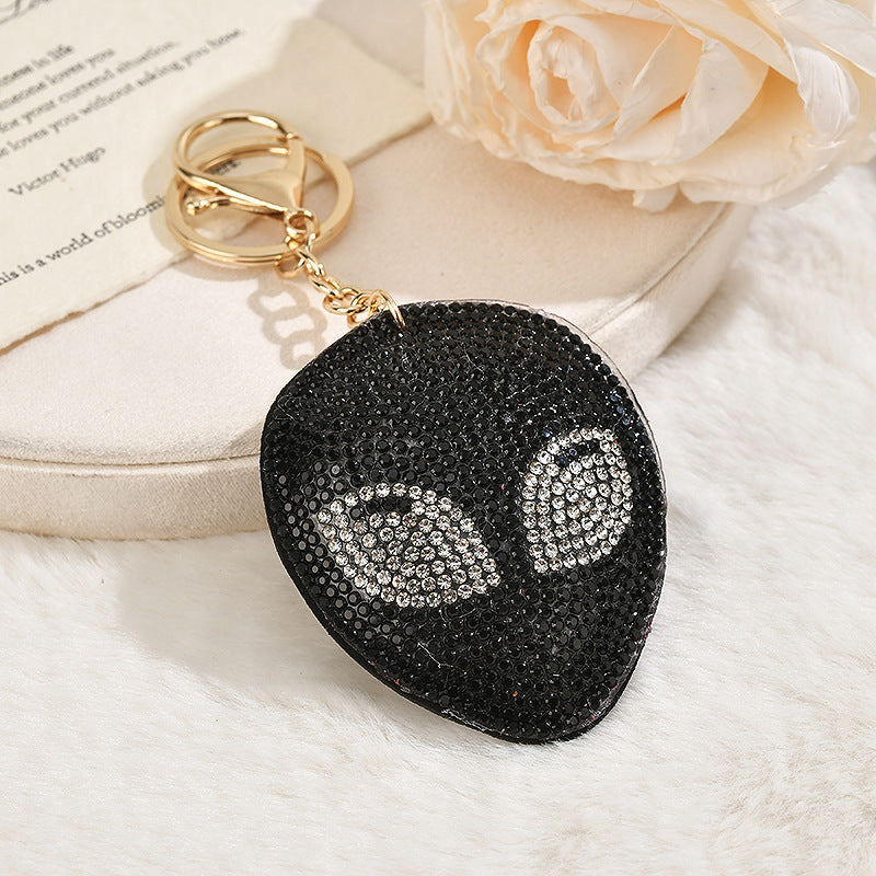 Bling Rhinestone Alien Keychain Sparkly Bag Charm Gift