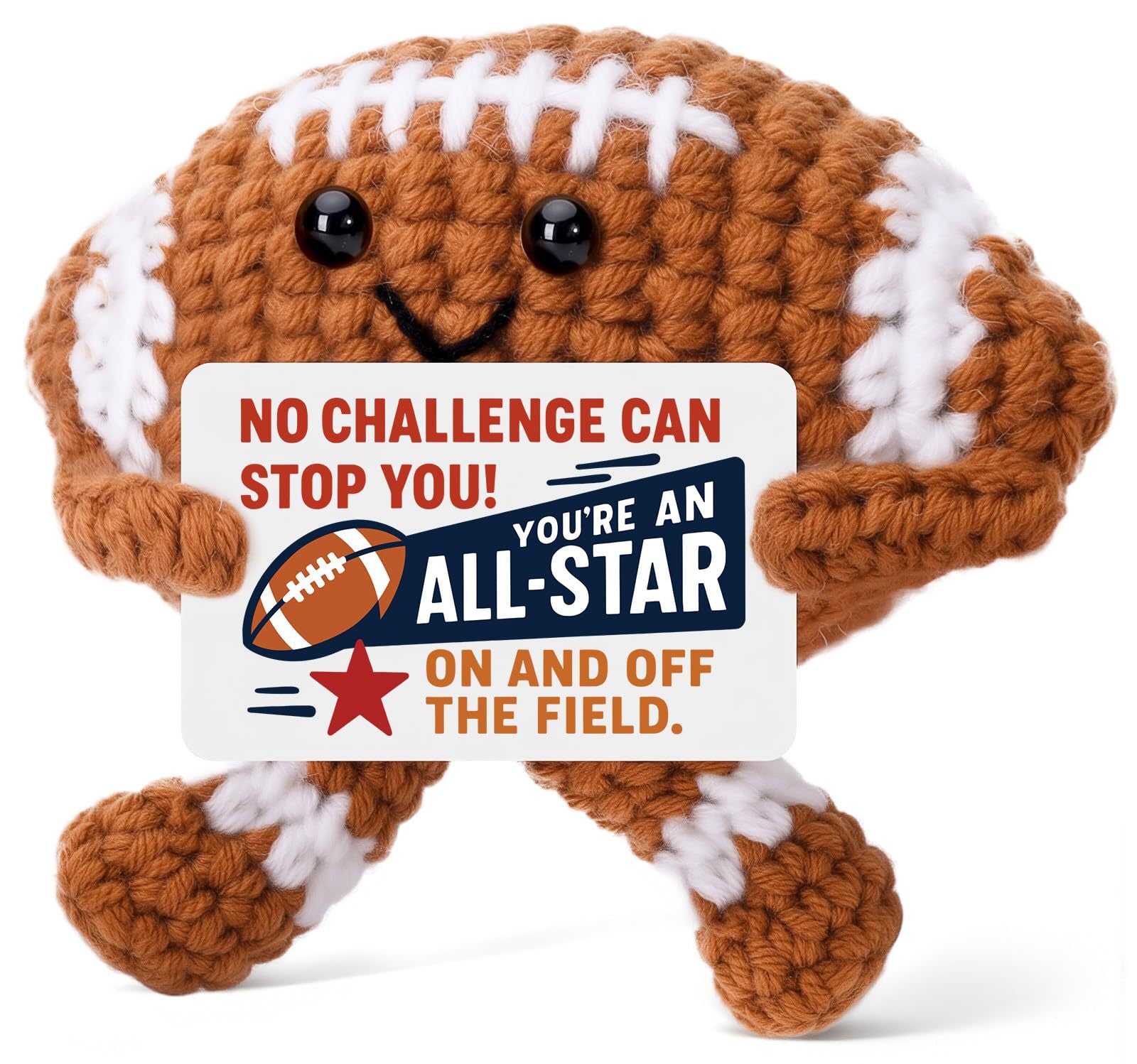 Handmade Crochet Sports Ball Plush Gift Decor