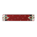Fabric Christmas Table Runner Holiday Decoration Printed Decor