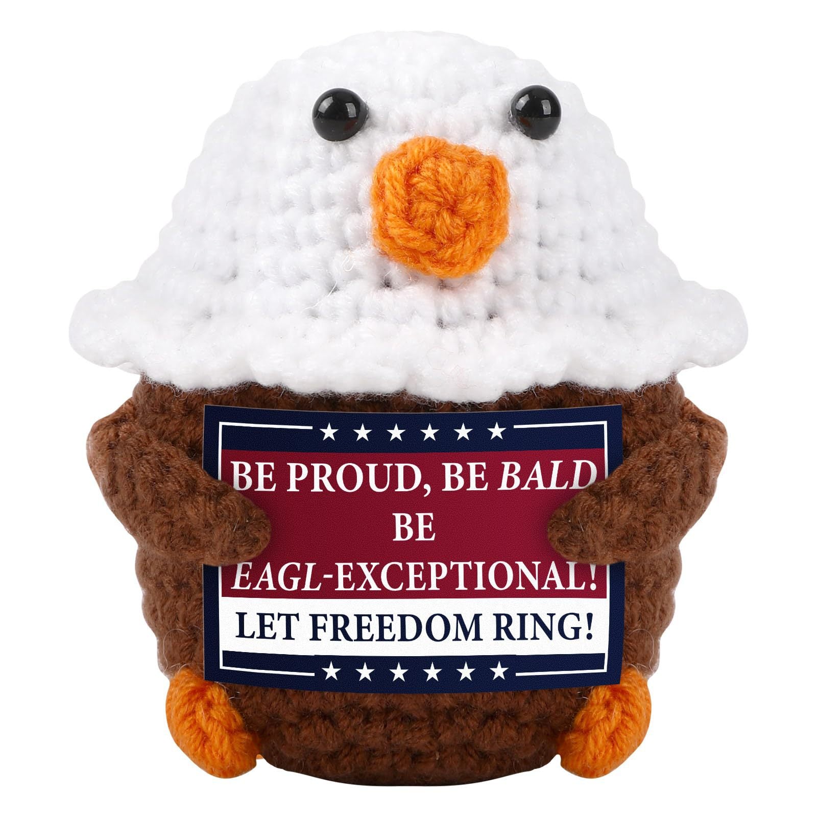 USA Eagle Crochet Plush Independence Day Gift Decor