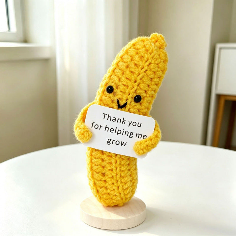 Handmade Crochet Fruit Vegetable Figurine Desk Ornament Home Decor