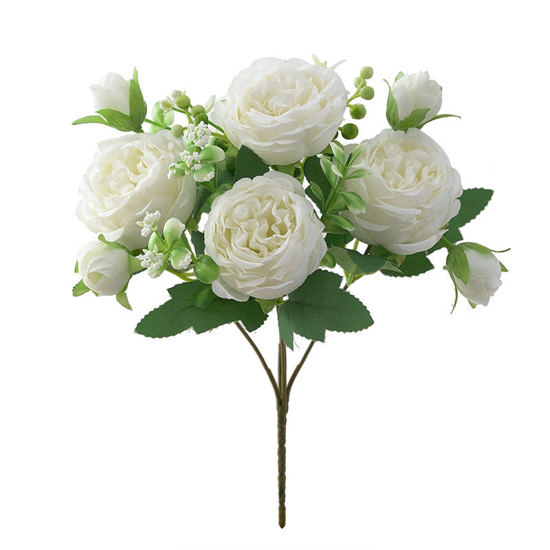 Valentine’s Day Faux Peony Rose Bouquet for Home Decor