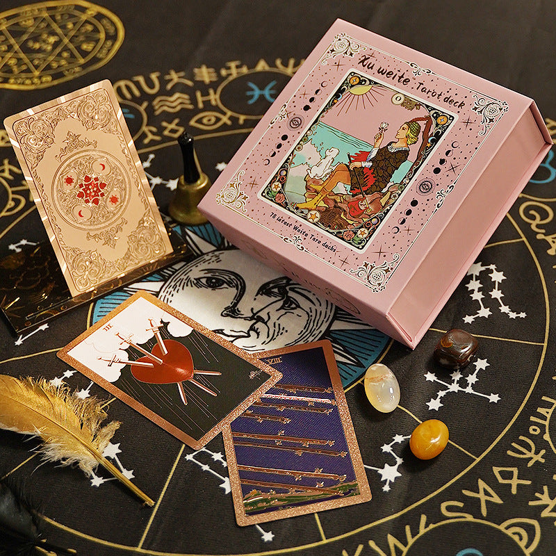 Vintage Tarot Card Deck with Gift Box Divination Cards Set