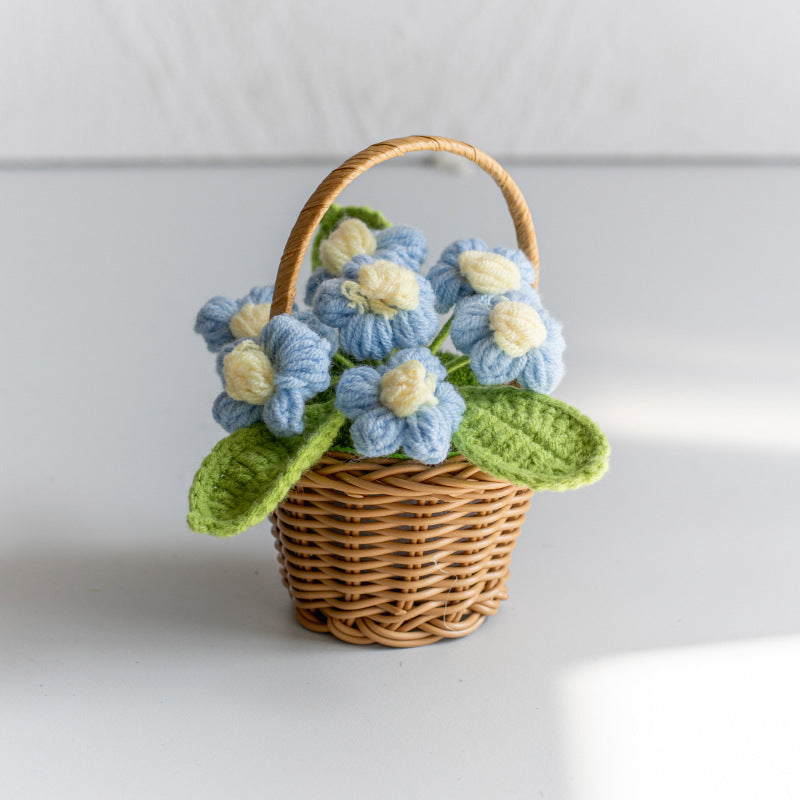 Valentine Holiday Decorations Crochet Flower Handmade Decor