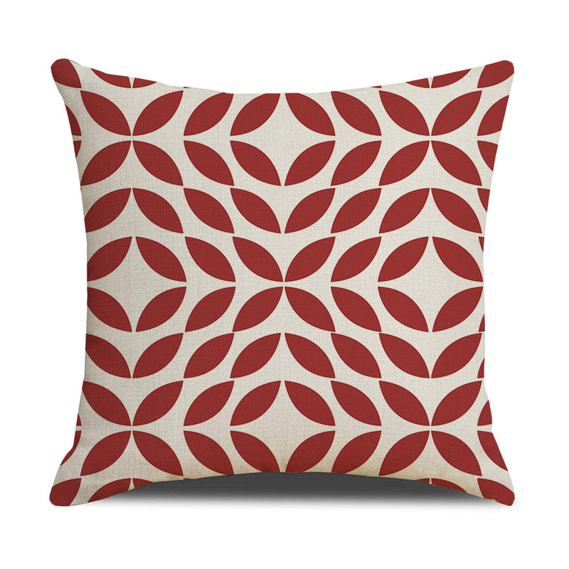Nordic Geometric Linen Throw Pillow Cover for Home Decor