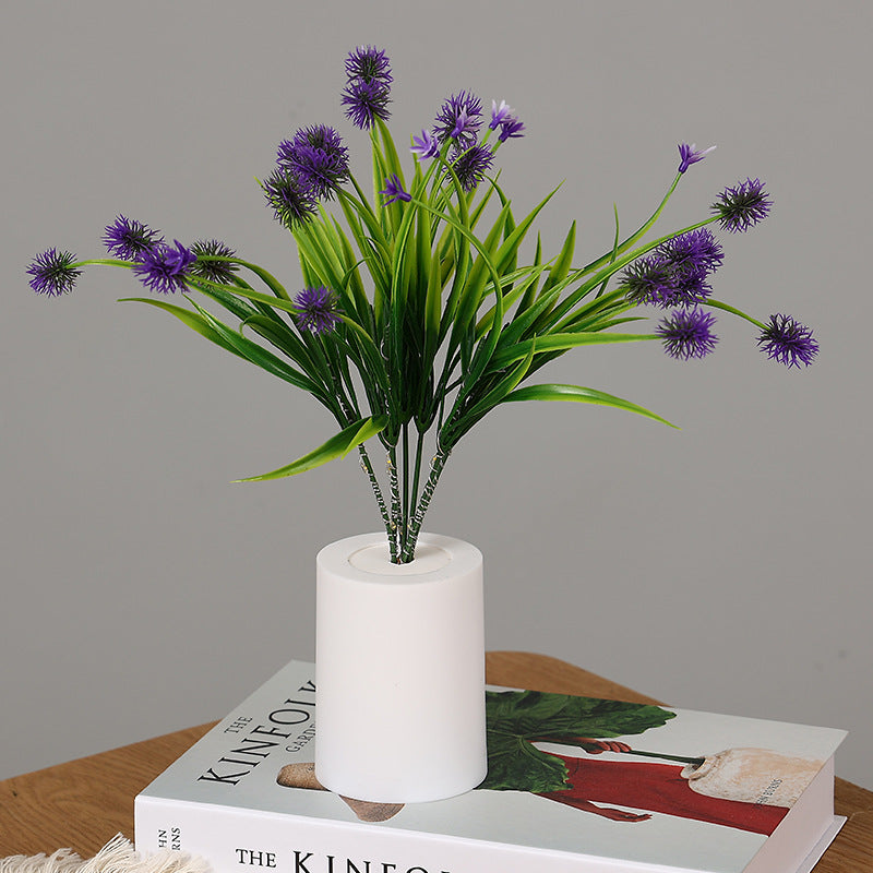 Purple Grass Flower Night Light Battery Powered Lamp