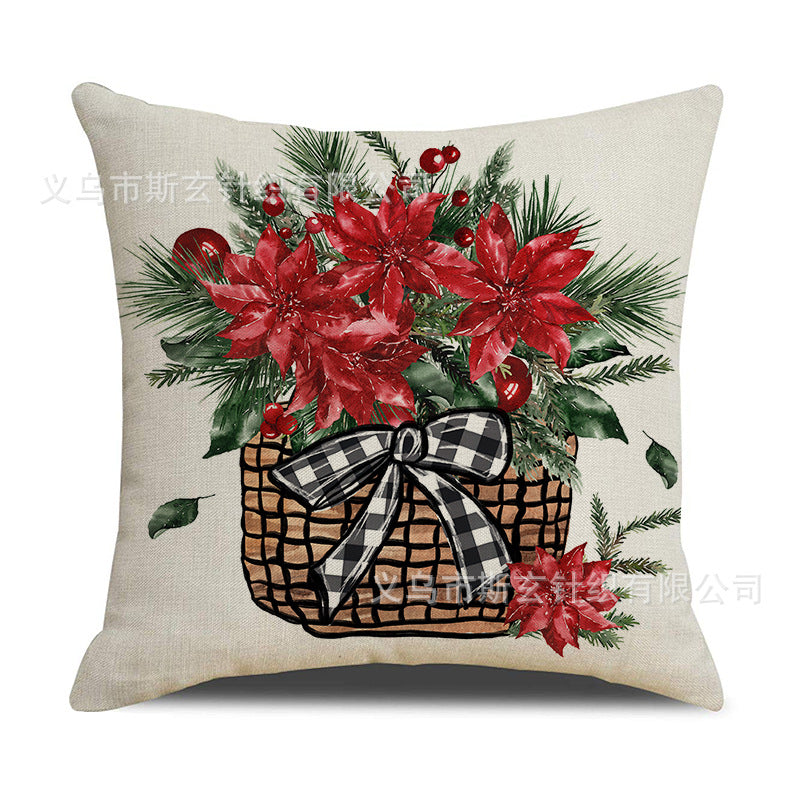 Valentine’s Day Linen Pillow Cover Holiday Letter Home Decor