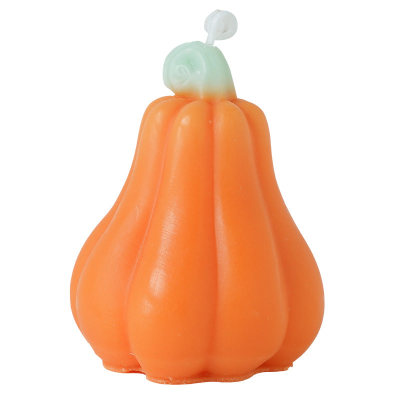 Pumpkin Shaped Candle Halloween Seasonal Home Decor