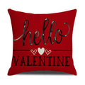 Valentine Plaid Heart Truck Pillow Covers Love Decor Set