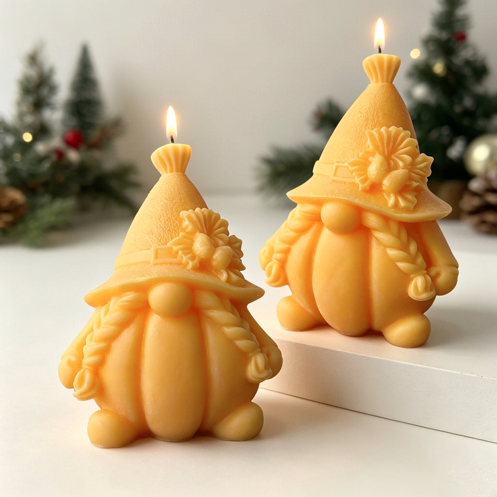 Pumpkin Gnome Candle Fall Halloween Seasonal Home Decor Gift