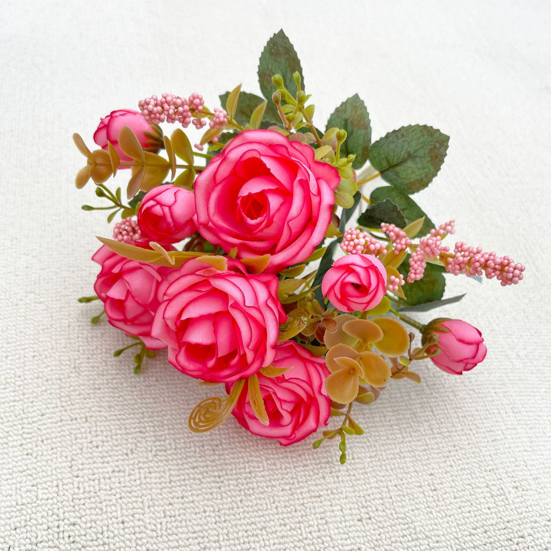 Valentine’s Day Rose Faux Flower Bouquet for Home Decor