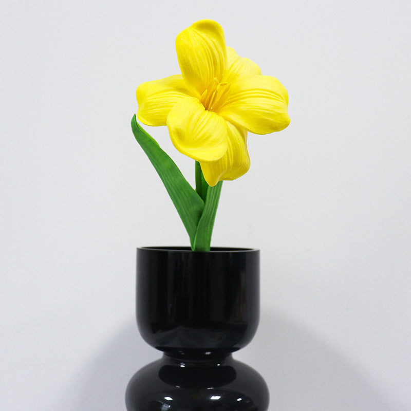 Artificial Magnolia Flower Bouquet Faux Floral Home Wedding Decor
