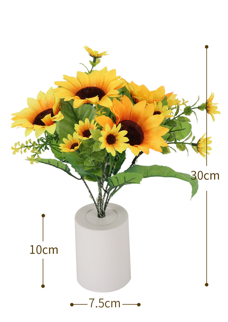 Sunflower LED Night Light Tabletop Lamp