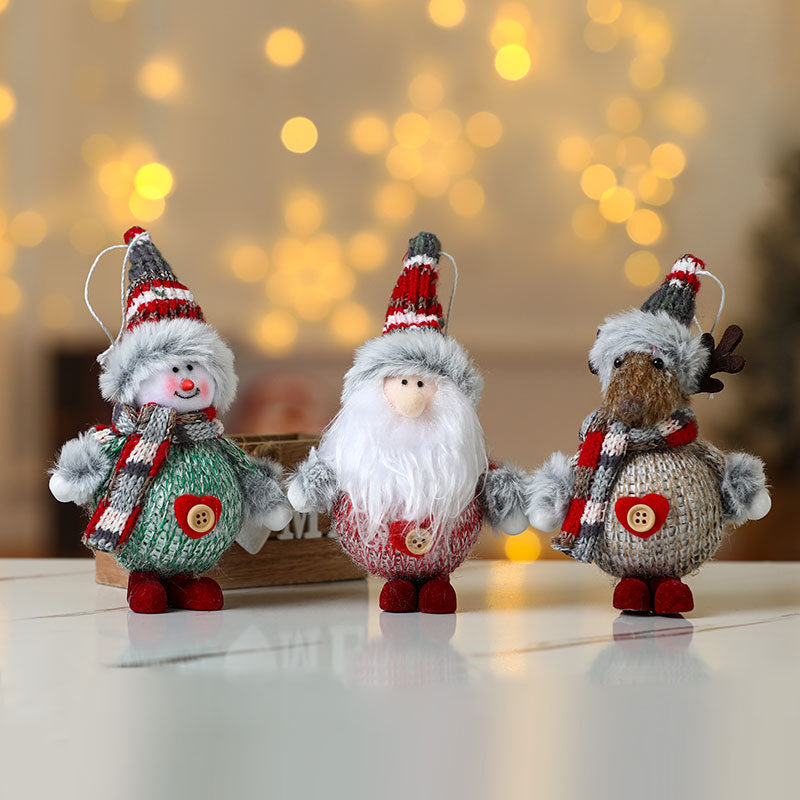 Christmas Gnome Plush Ornament Holiday Tree Decor