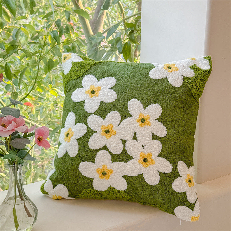 Valentine’s Day Tufted Floral Pillow Cover Nordic Decor