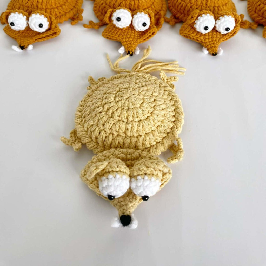 Handmade Crochet Animal Coaster Knit Mug Mat Table Decor