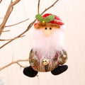 Plush Christmas Tree Hanging Decorations Santa Snowman Set