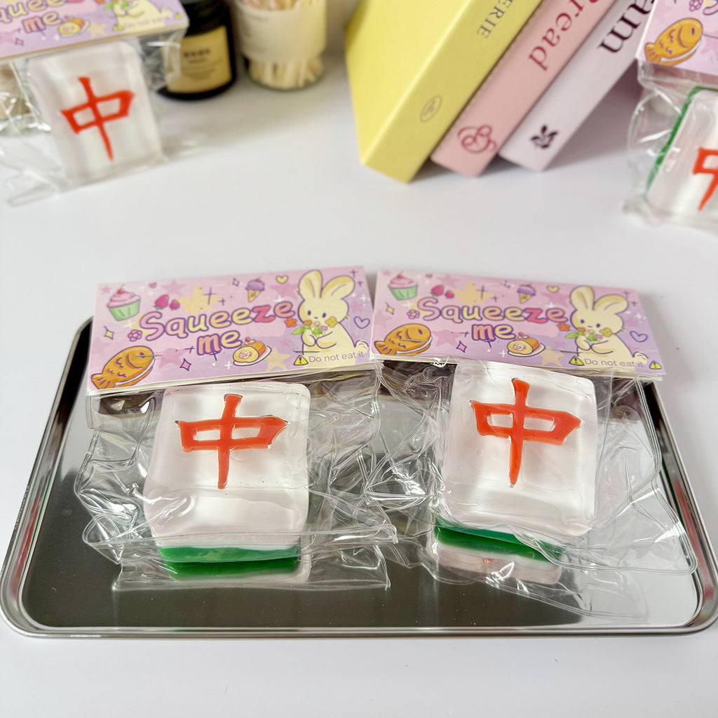 Mahjong Tile Squishy Slow Rising Stress Relief Toy