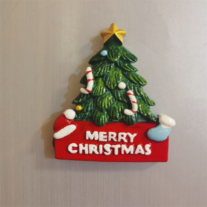 Resin Christmas Tree Fridge Magnet Holiday Decor