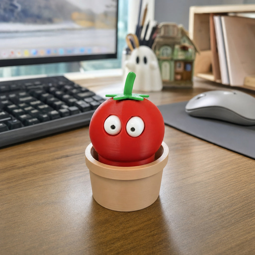 3D Printed Tomato Stress Relief Fidget Toy Desk Decoration