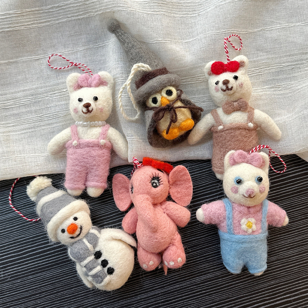 Handmade Felt Animal Hanging Ornament Bag Charm
