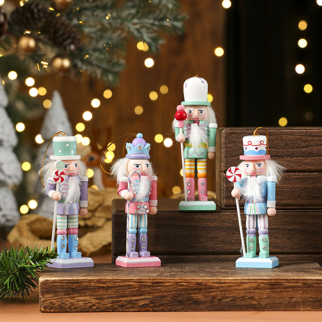 Christmas Nutcracker Wooden Figurine Holiday Table Decor
