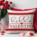 Valentine Red Heart Pillow Cover Family Love Decorative Home
