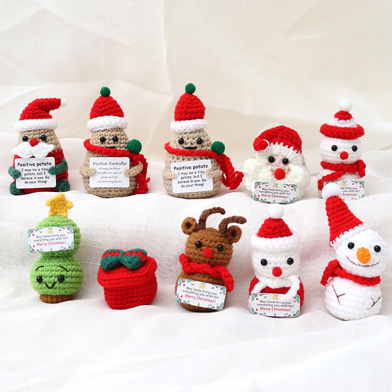 Handmade Crochet Christmas Plush Ornament Gift Decor