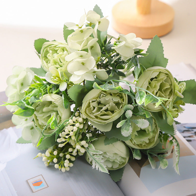 Valentine’s Day Nordic Faux Peony Bouquet Wedding Home Decor