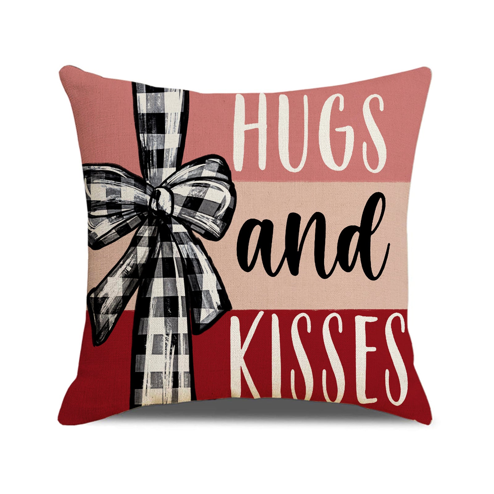 Valentine Heart Pillow Covers Set with Love Letter Prints