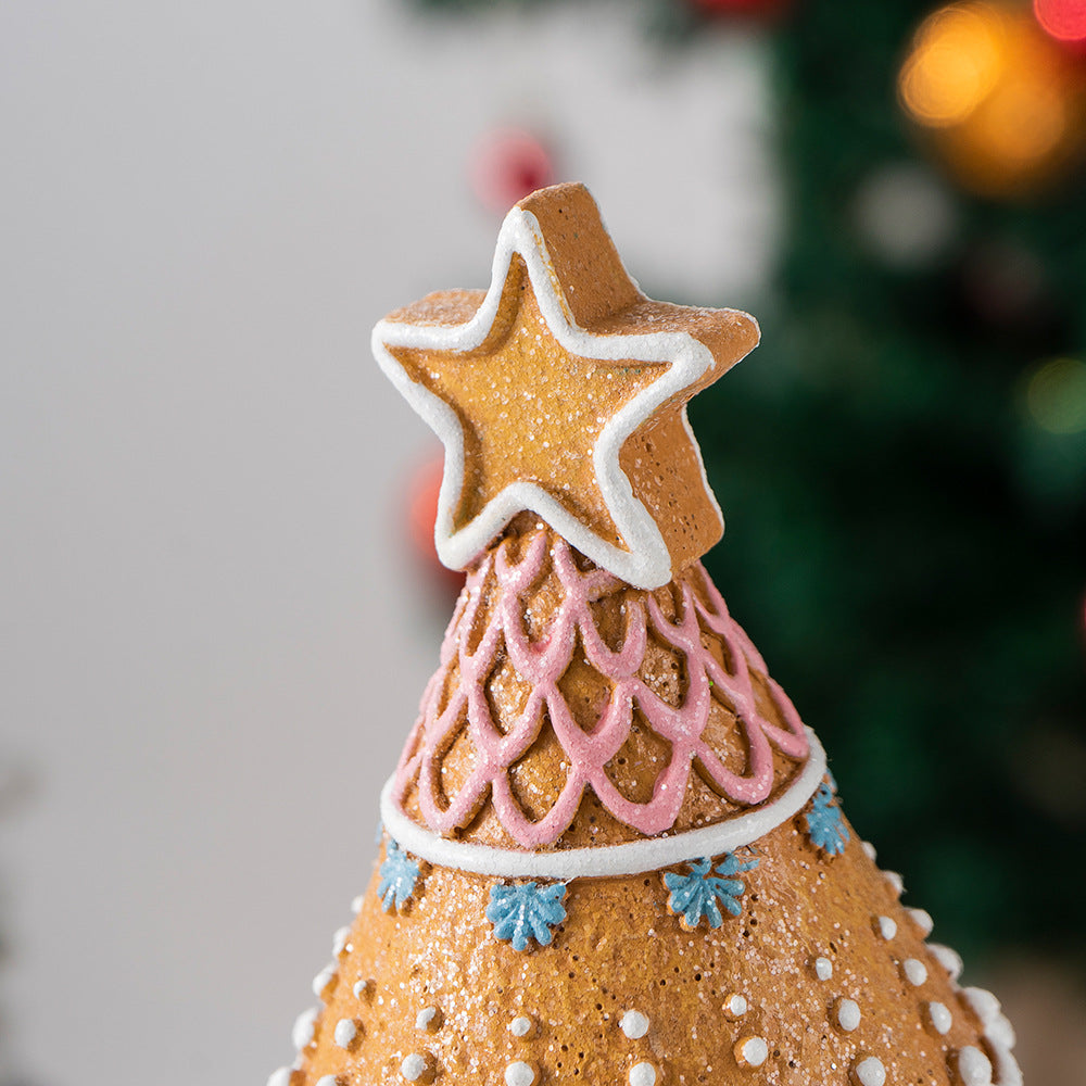 Gingerbread Christmas Tree Tabletop Holiday Decor