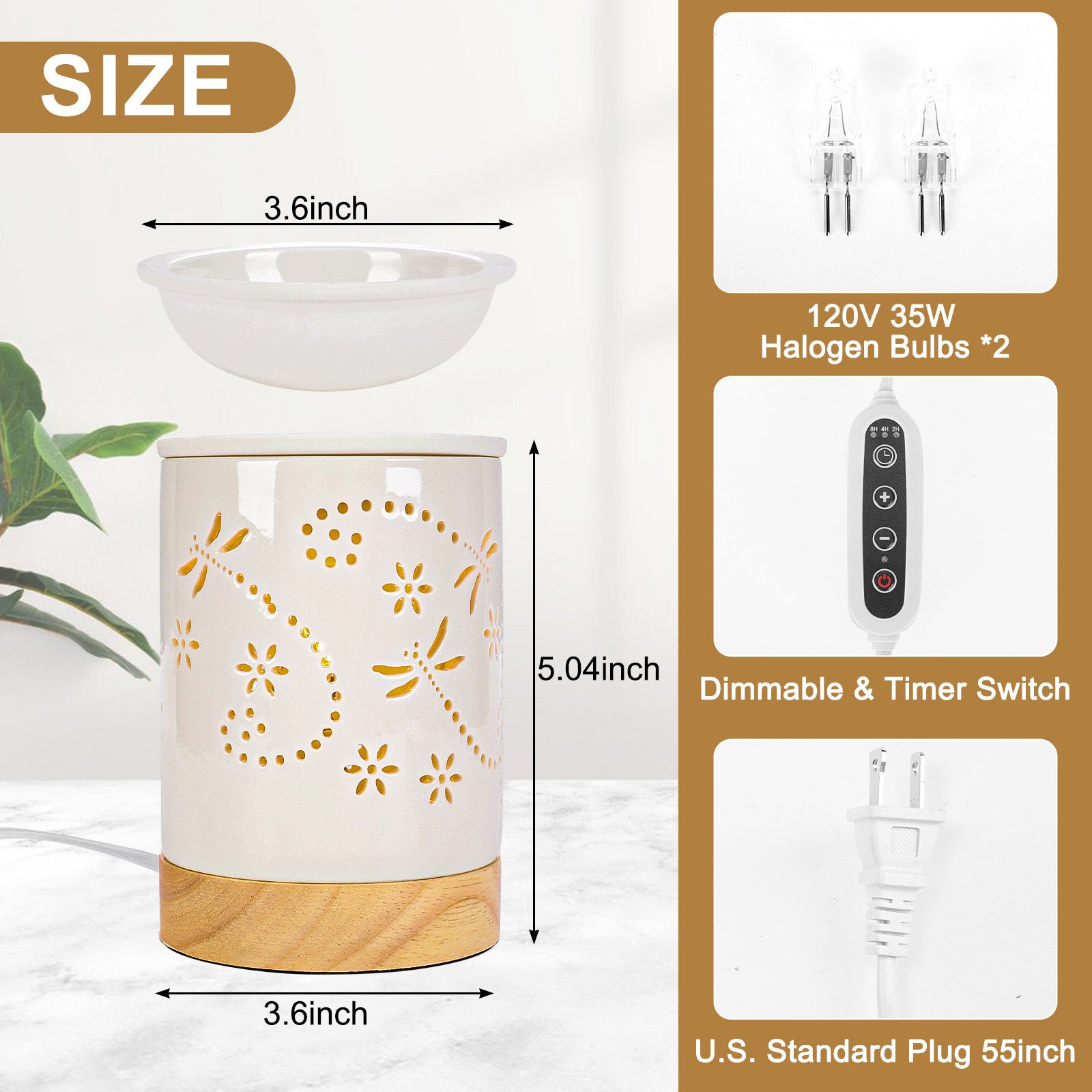 Valentine Holiday Decorations Nordic Flameless Wax Melt Lamp